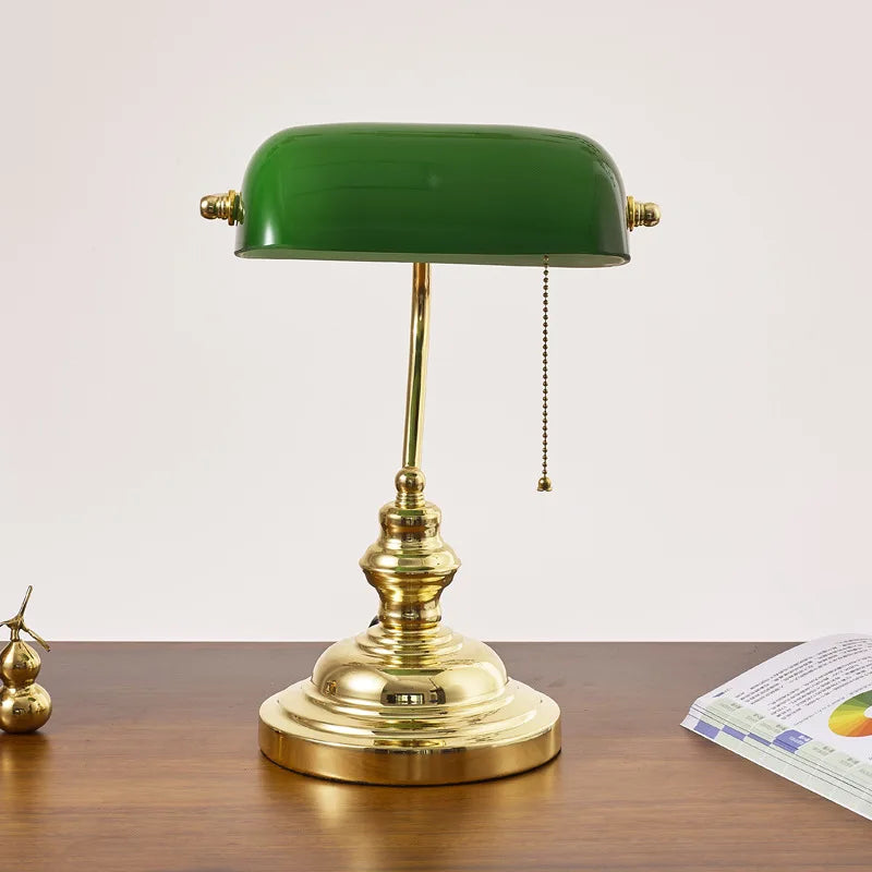Vintage Emerald Lamp