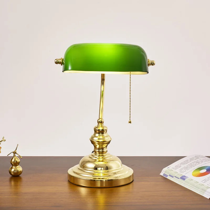 Vintage Emerald Lamp