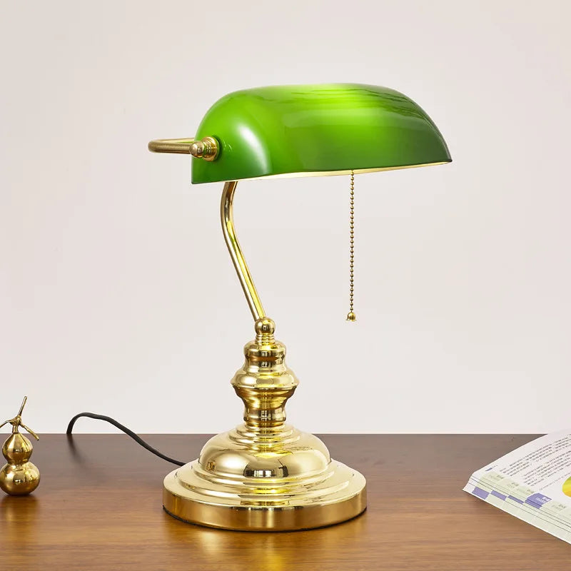 Vintage Emerald Lamp
